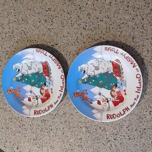 Collectible/CVS/1999 /SET of 2/"Rudolph and the Island of Misfit Toys"Plates